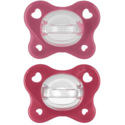 Chicco dual soft succhietto rosa 16-36 mesi 2 pezzi