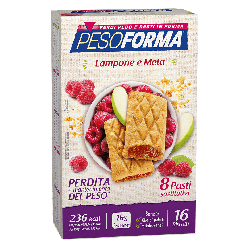 PESOFORMA BISCOTTI LAMPONE/MELA 8 PASTI 16 BISCOTTI