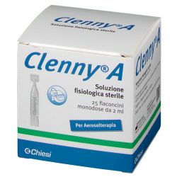 CLENNY A SOLUZIONE FISIOLOGICA STERILE PER AEROSOLTERAPIA 25 FLACONCINI MONODOSE DA 2 ML