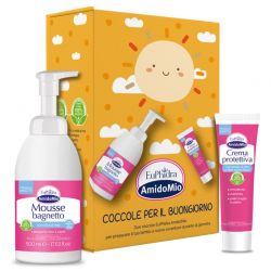 Euphidra box amidomio coccole buongiorno 1 mousse 500 ml + 1 crema protettiva 50 ml