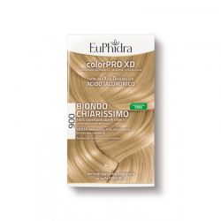 EUPHIDRA COLORPRO XD 900 BIONDO CHIARISSIMO GEL COLORANTE CAPELLI IN FLACONE + ATTIVANTE + BALSAMO +