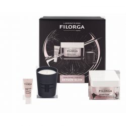 Filorga xmas box glow 2023 1 oxygen glow 50 ml + 1 oxygen glow eyes 4 ml + 1 mini candle