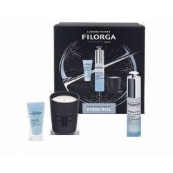 Filorga xmas box hydra 2023 1 hydra hyal serum 30 ml + 1 hydra hyal cream 15 ml + 1 mini candle
