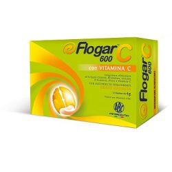 FLOGAR  C 600 CON VITAMINA C 14 BUSTINE GUSTO ARANCIA