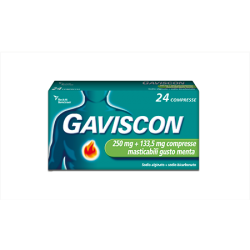 GAVISCON*24CPR MENT250+133,5MG