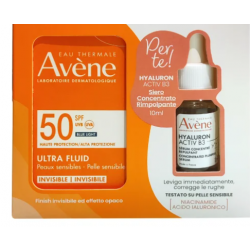 Eau thermale avene solare ultra fluid spf50 50 ml + hyaluron active b3 siero 10 ml