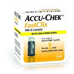 LANCETTE PUNGIDITO ACCU-CHEK FASTCLIX 100 + 2 PEZZI