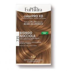 EUPHIDRA COLORPRO XD 735 BIONDO NOCCIOLA GEL COLORANTE CAPELLI IN FLACONE + ATTIVANTE + BALSAMO + GU