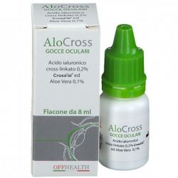 SOLUZIONE OFTALMICA LUBRIFICANTE ALOCROSS ACIDO IALURONICO SALE SODICO CROSS LINKATO 0,20% ED ALOE V