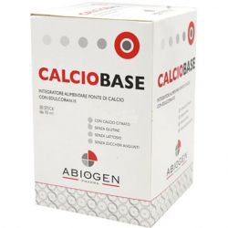 CALCIOBASE 30 STICK DA 10 ML SENZA ZUCCHERI AGGIUNTI SENZA GLUTINE E SENZA LATTOSIO