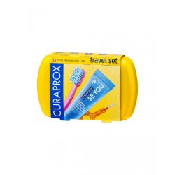 Curaprox travel set yellow