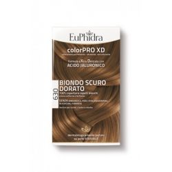 EUPHIDRA COLORPRO XD 630 BIONDO SCURO DORATO GEL COLORANTE CAPELLI IN FLACONE + ATTIVANTE + BALSAMO 